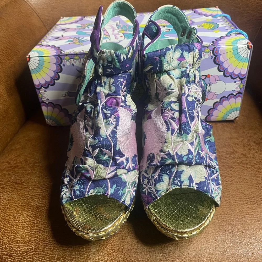 Irregular Choice Kupcake Mer-Creature Wedge Sandals 4003-03C EUR 40.5 BNWB